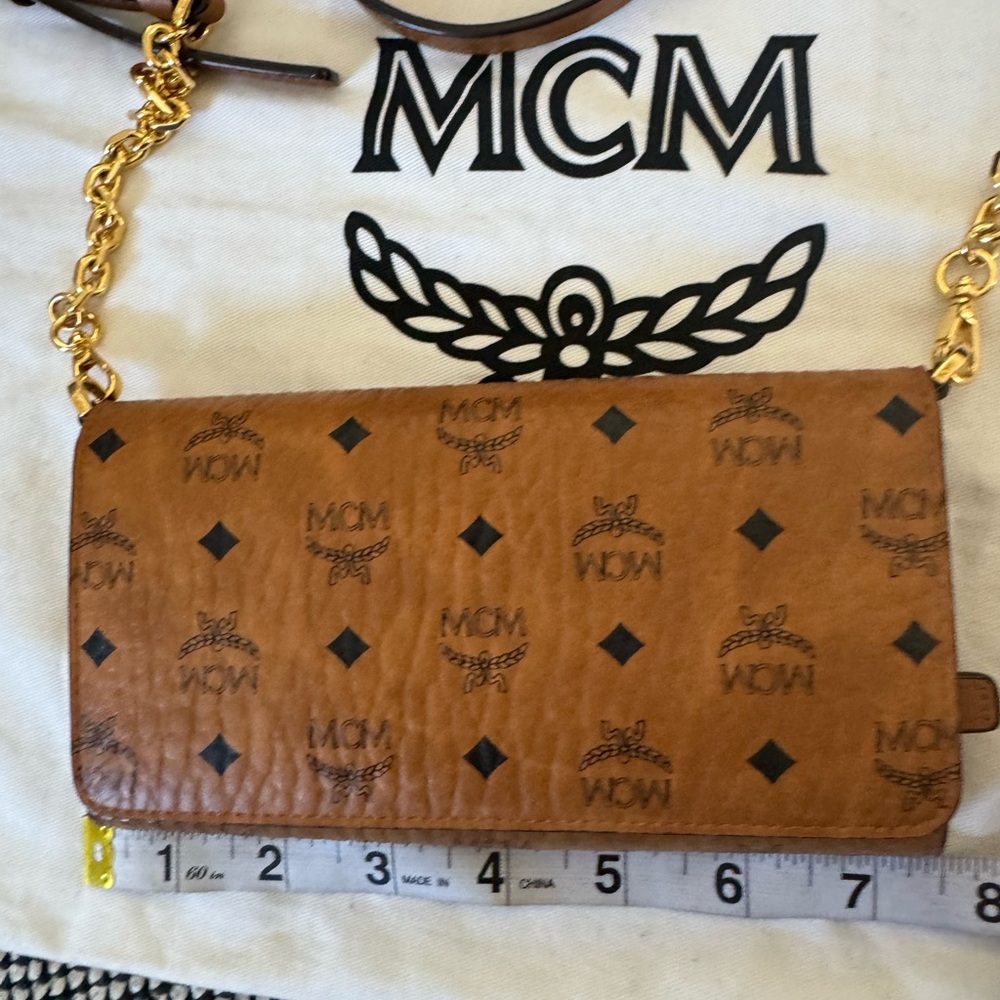 Authentic Mcm Monogram Chain Wallet - image 6